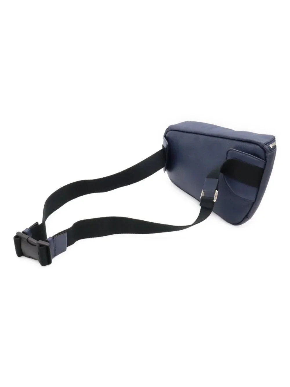 Loewe Puzzle Anagram Sling Bag Crossbody Leather Navy Silver